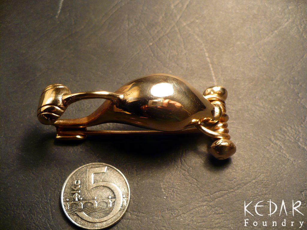 bronze boat fibula with knobs